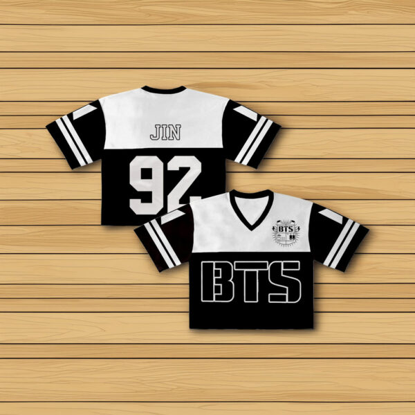 Jin 92 BTS Black White Jersey Tank Top - BTS Arirang Tour